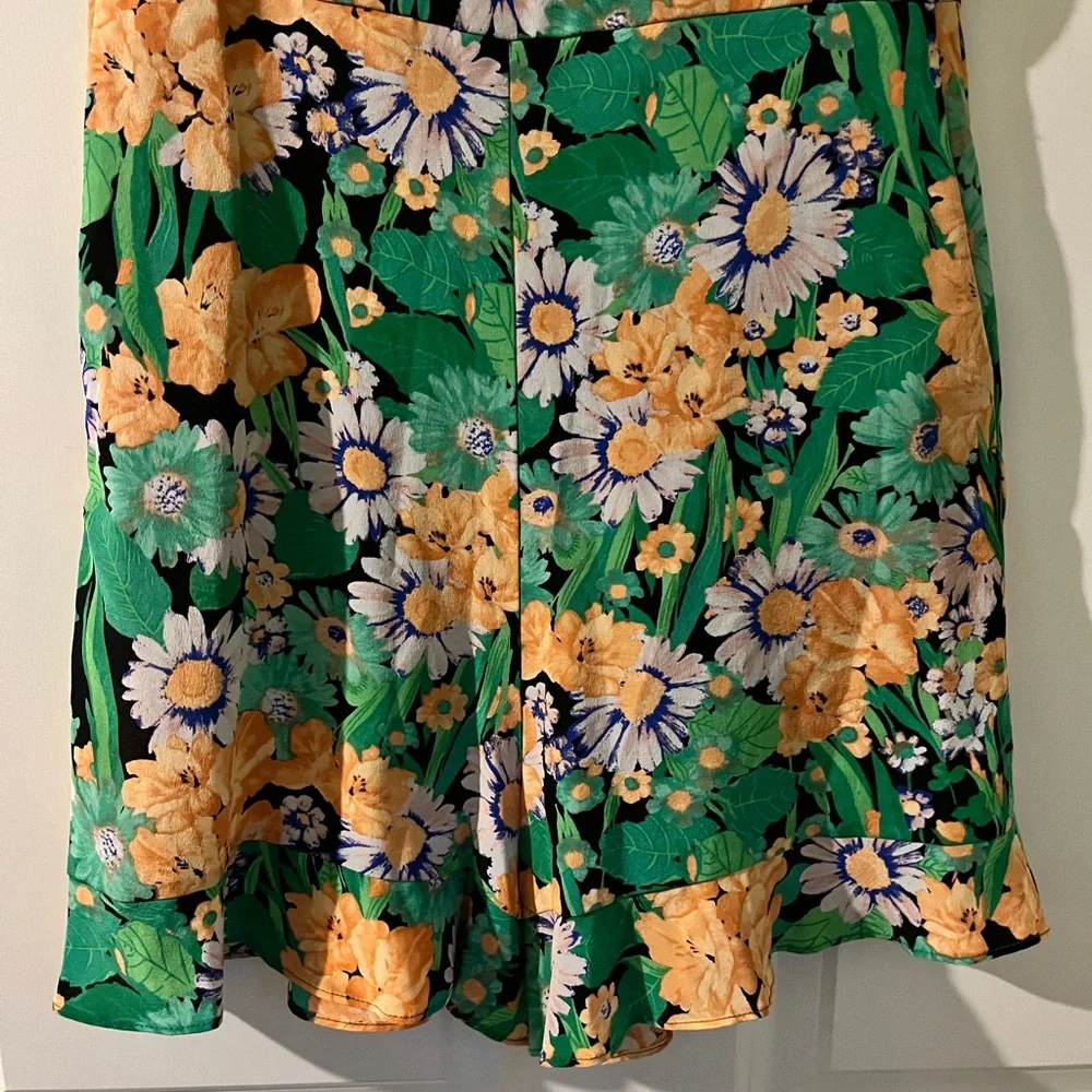 Sandro Paris Eudelin Floral‎ Print Silk Romper
